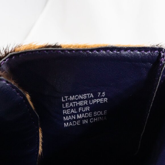 Vintage Y2K London Trash LT-Monsta Leopard Stiletto Platform Booties 7.5 - Picture 7 of 7